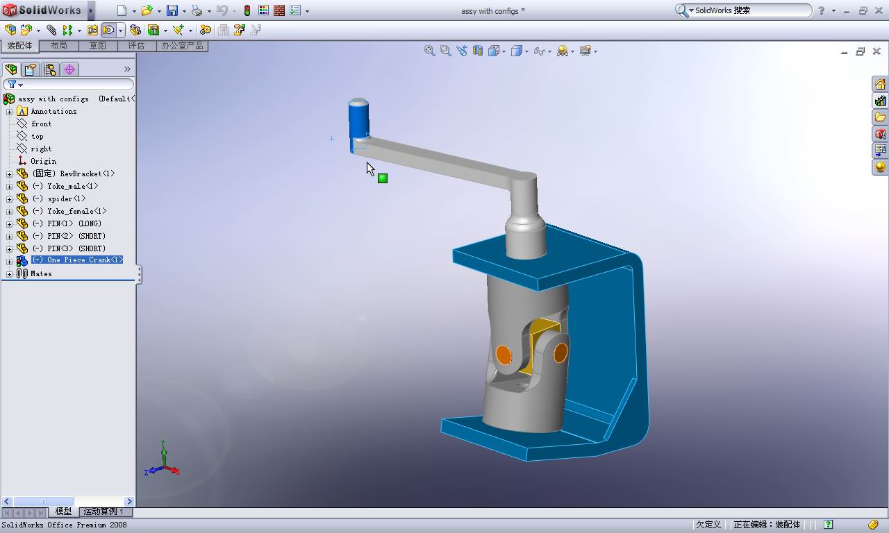 solidworks装配体,solidworks简单装配体 2008视频教程-利用sw装配体配置设计-solidworks-三维