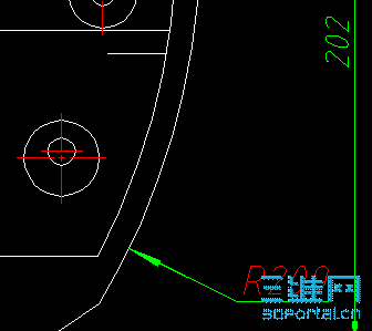 CAD�еİ뾶��ע