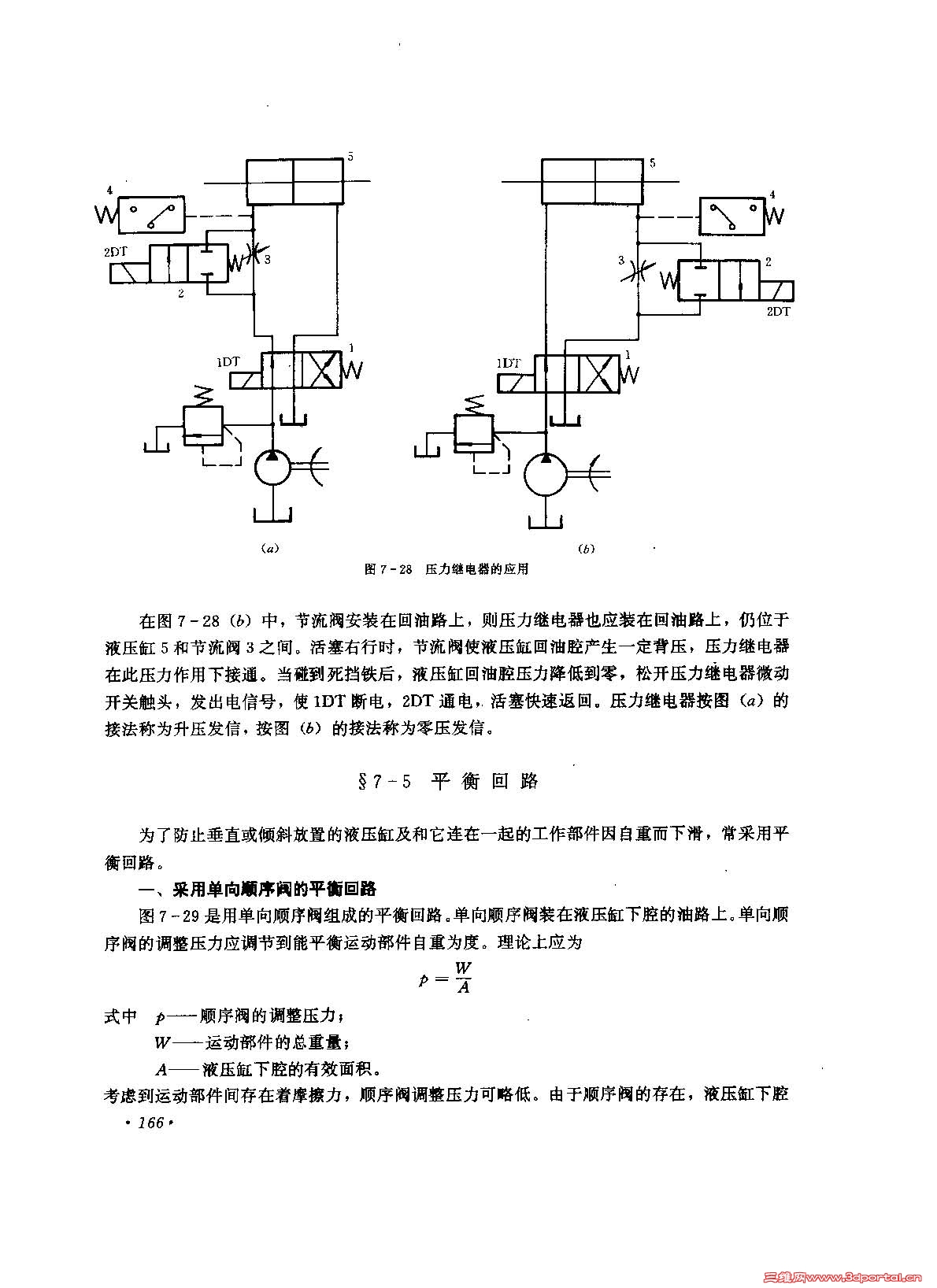 谁对液压系统的平衡回路有了解啊