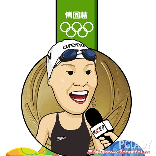 傅园慧洪荒之力动漫表情