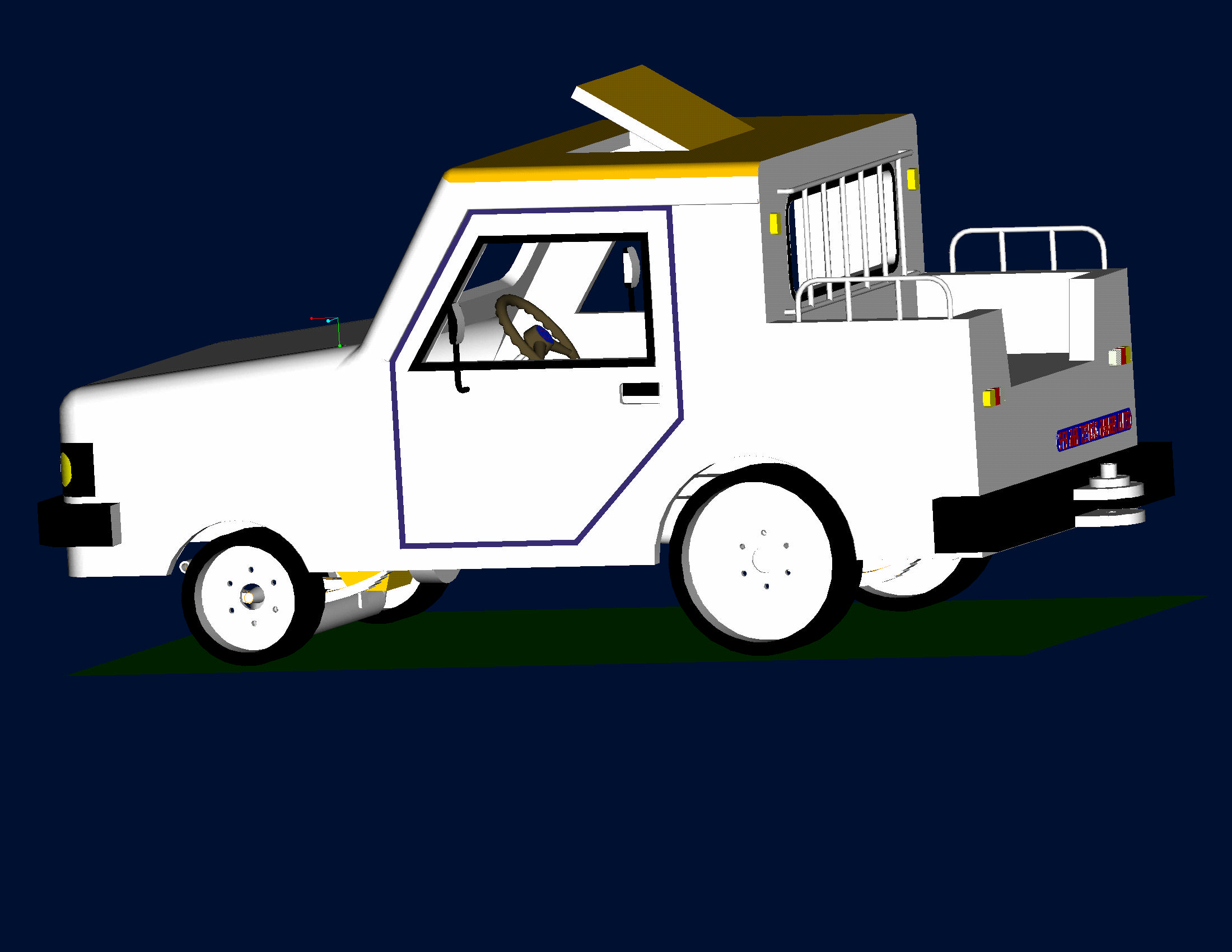 机场小牵引车模型